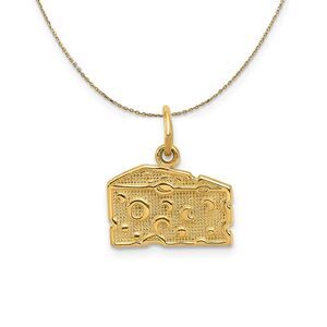 14k Yellow Gold Swiss Cheese (14mm) Necklace - 24 Inch